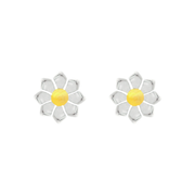 Sunflower 1 micron gold plated silver earrings